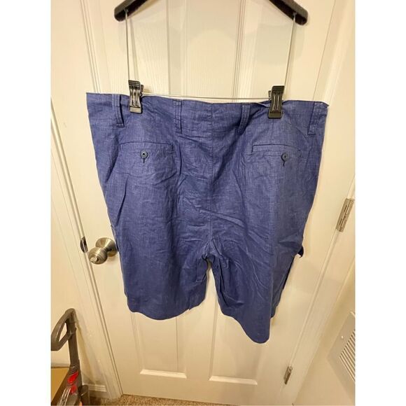 Cubavera men’s blue linen blend shorts size 42 - Picture 2 of 6